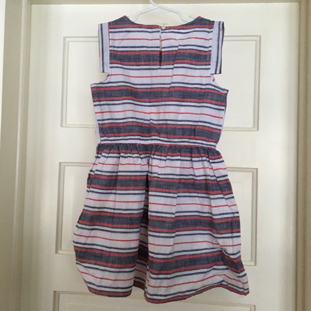 Cherokee Girls M 7/8 100% cotton Apron Front Dress - Picture 2 of 7